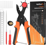 Tang perforatrice per pelle - 6 fori 2-45 mm - Tang a cinghia per fori pesante - Fori a cinghia - Puncher a cinghia Tang per fori