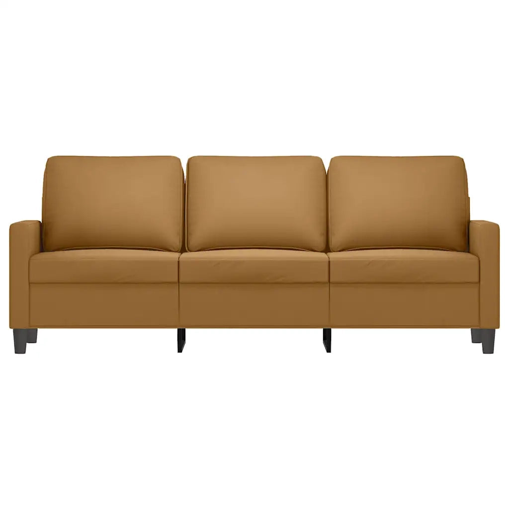 Divano a 3 Posti Marrone 180 cm in Vellutocod mxl 85741