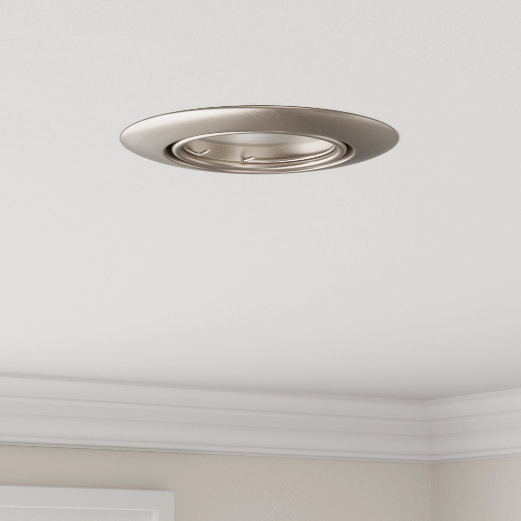 Faretti Incassati 6 pezzi Rotondo GU10 Argento Ã˜90 mm Acciaio
