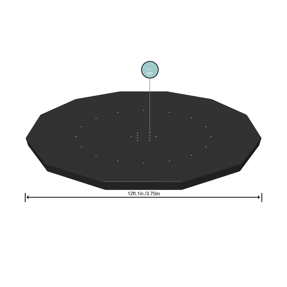 Trade Shop - Telo Copripiscina Telone Copertura Piscina Con Struttura 366cm Con Fori Drenaggio 58037 -
