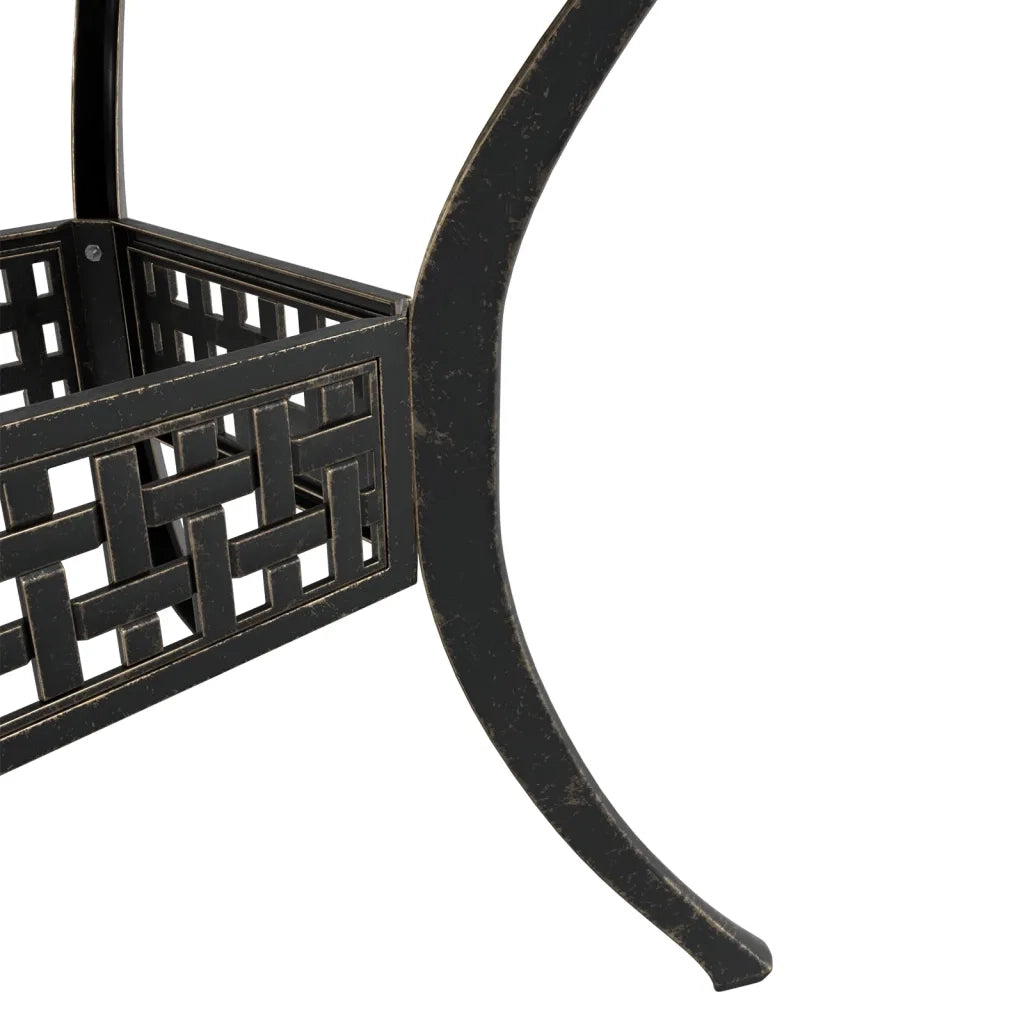 Set da BistrÃ² 3 pz Bronzo in Alluminio Pressofuso