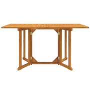 Tavolo Giardino Pieghevole a Farfalla 150x90x75cm Massello Teak 362751