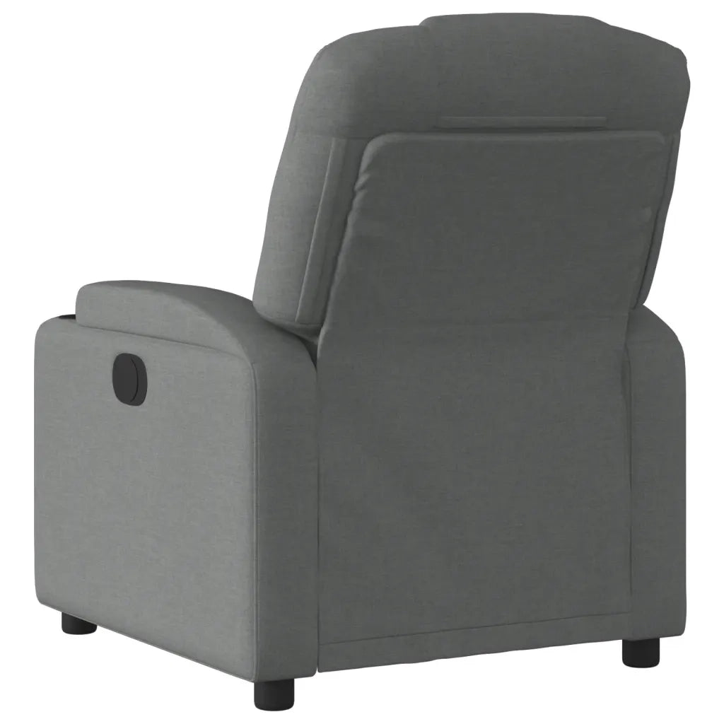 Divano Sedia-Poltrona reclinabile in tessuto grigio scuro 160182
