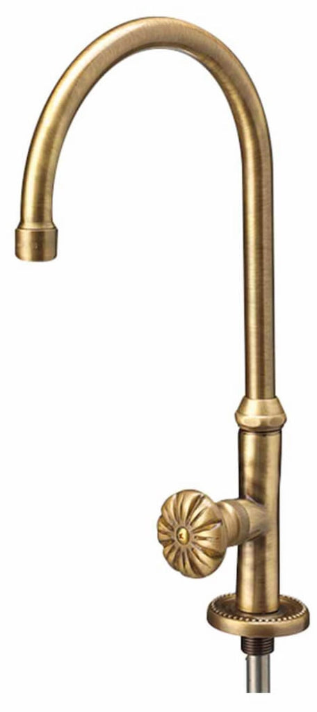 Rubinetto per Fontana da Giardino a Sfera in Ottone Belfer RUB/009