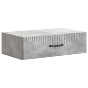 Tavolino da Parete Laterale Grigio Cemento 59 x 34,5 x 17 cm 898998