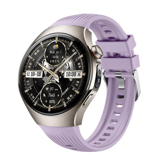 Cinturino in Silicone morbido per Huawei Watch 5 42 mm, Resistente allo Sfregamento e Respiro