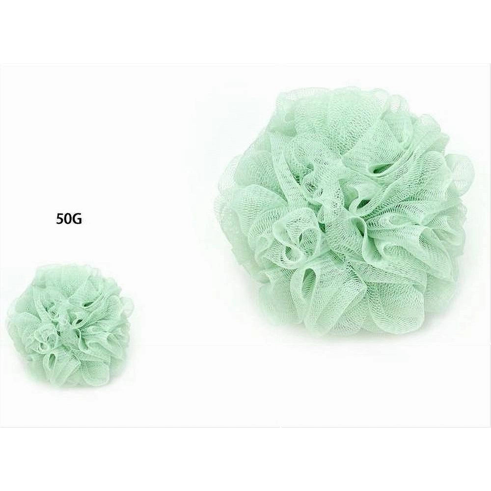 Trade Shop - Set 2 Pz Spugna Rete Spugnetta Doccia Bagno Esfoliazione Pelle Corpo Verde 79578 -