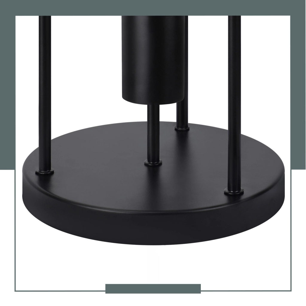 ZMH Lampada da soffitto plafoniera vintage nera E27 retrò industriale metallo senza lampadine