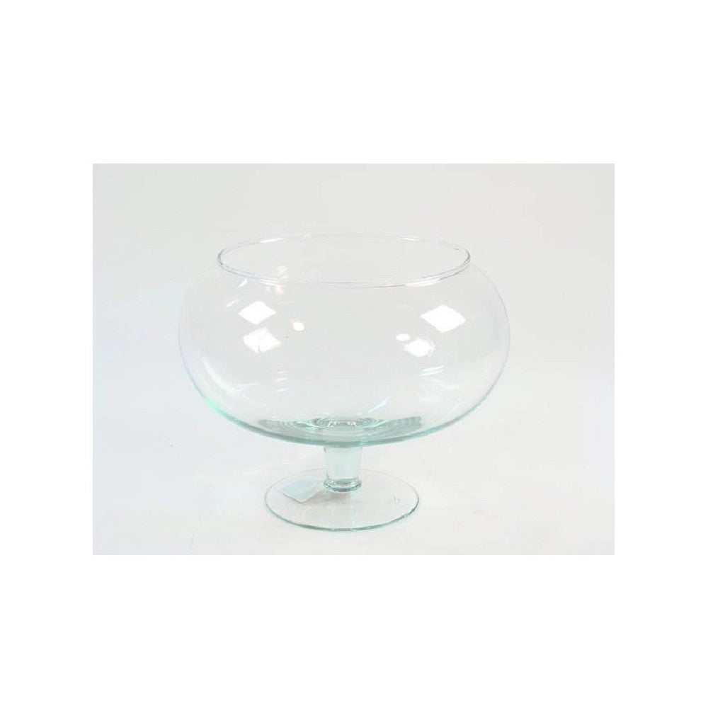 Trade Shop - Calice Ampolla Boccia Vetro 18cm H 14cm Confetti Centrotavola Vaso Fiori Candela -