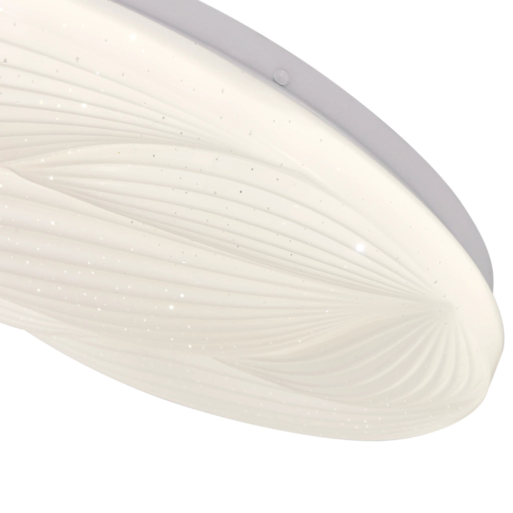 Plafoniera LED bianca rotonda effetto stelle Ø38 23W