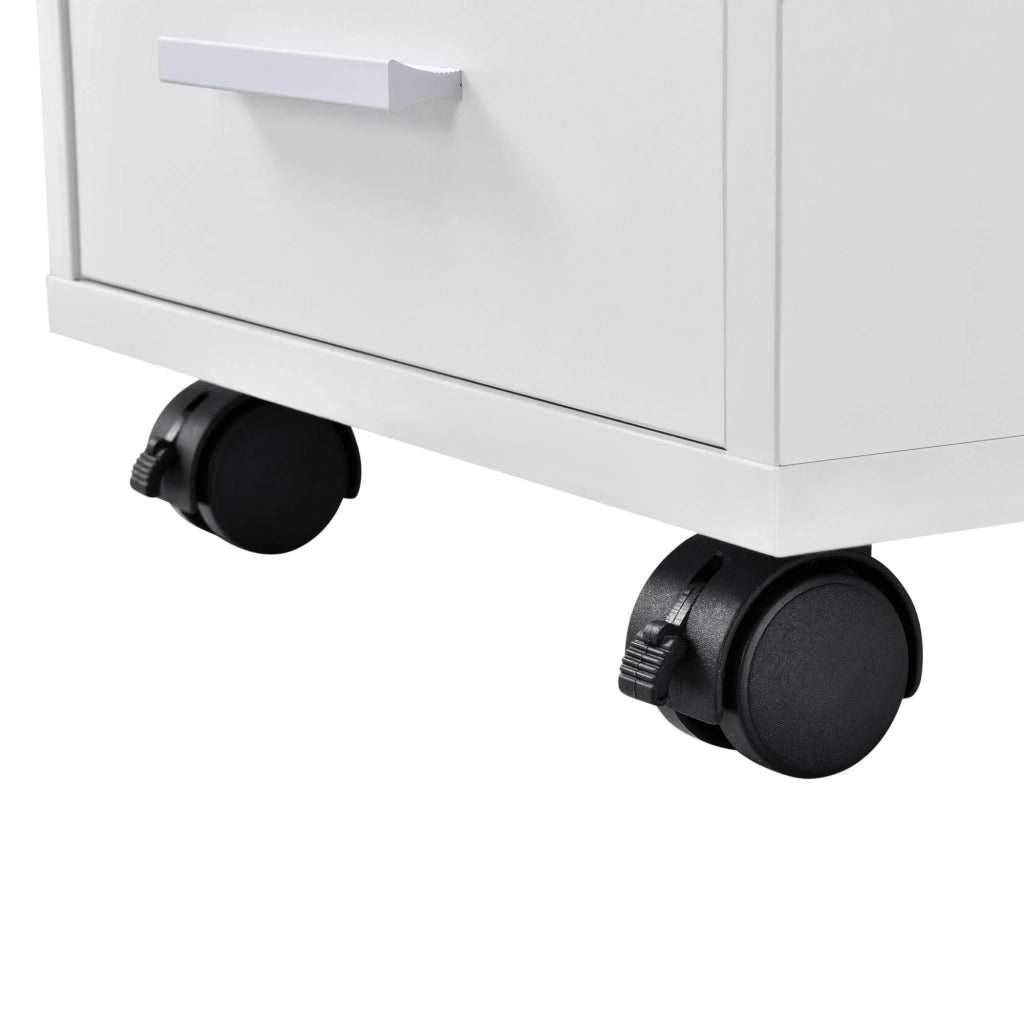 Mobiletto mobile con 5 cassetti in MDF 63 cm bianco 03_0001245