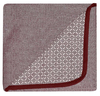 Copridivano in Poliestere con Penisola Destra Seduta 290 cm Bordeaux