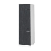 Vicco Armadio frigorifero Calcestruzzo nero 60 cm