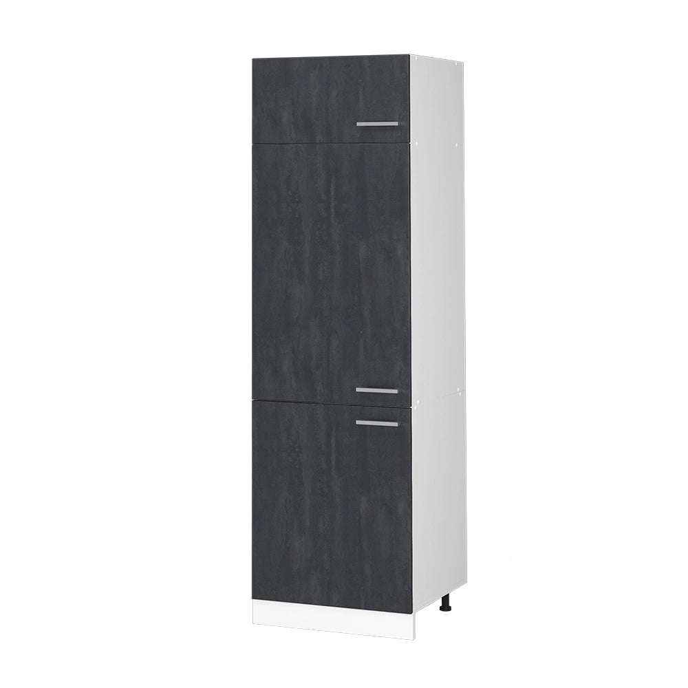 Vicco Armadio frigorifero Calcestruzzo nero 60 cm