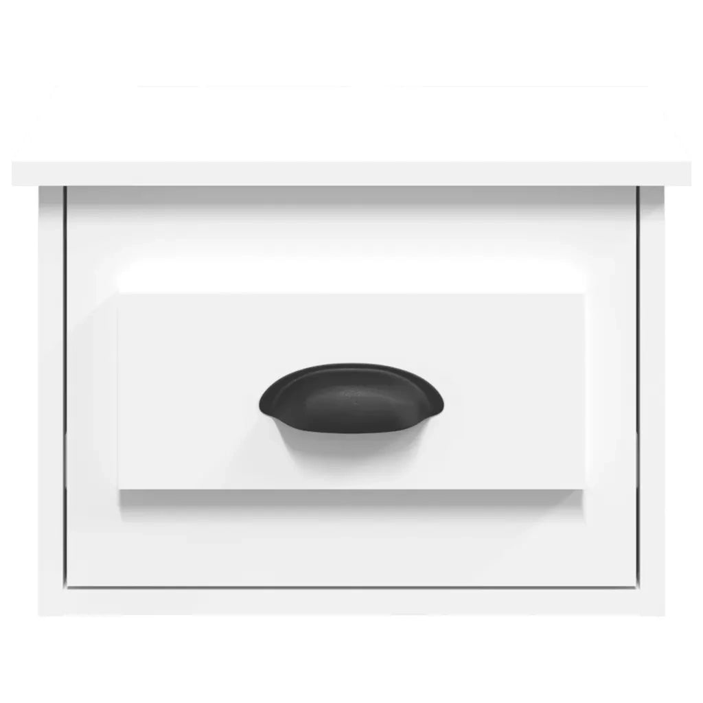 Comodino | Armadio da Notte | Mobiletto da notte a Parete Bianco 41,5x36x28 cm