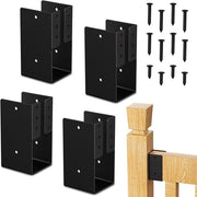 Balkhangers Nascosti - 4 pezzi - Nero - Acciaio Robusto