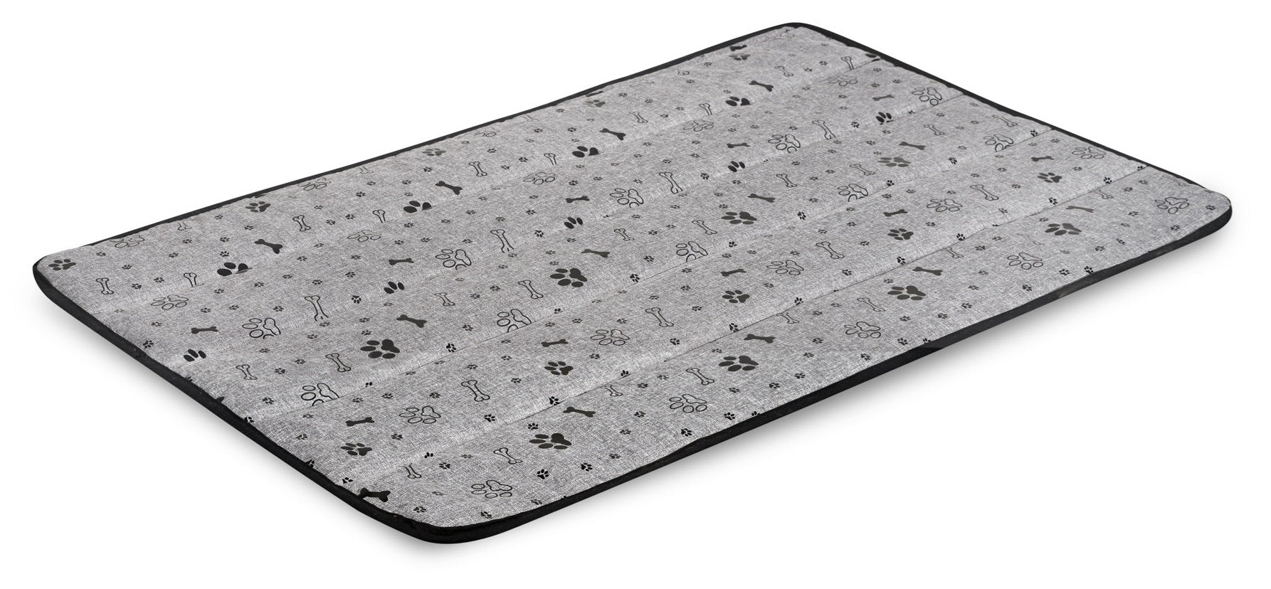 AIO FACTORY 80x60 cm Tappetino per cuccia per cani impermeabile Ossa nere