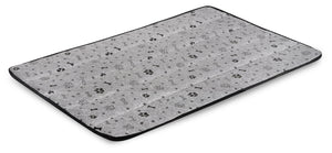 AIO FACTORY 80x60 cm Tappetino per cuccia per cani impermeabile Ossa nere