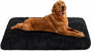 Letto per cani grande lavabile con piuma antiscivolo - adatto per cani piccoli, medi e grandi - 94 x 63 cm nero