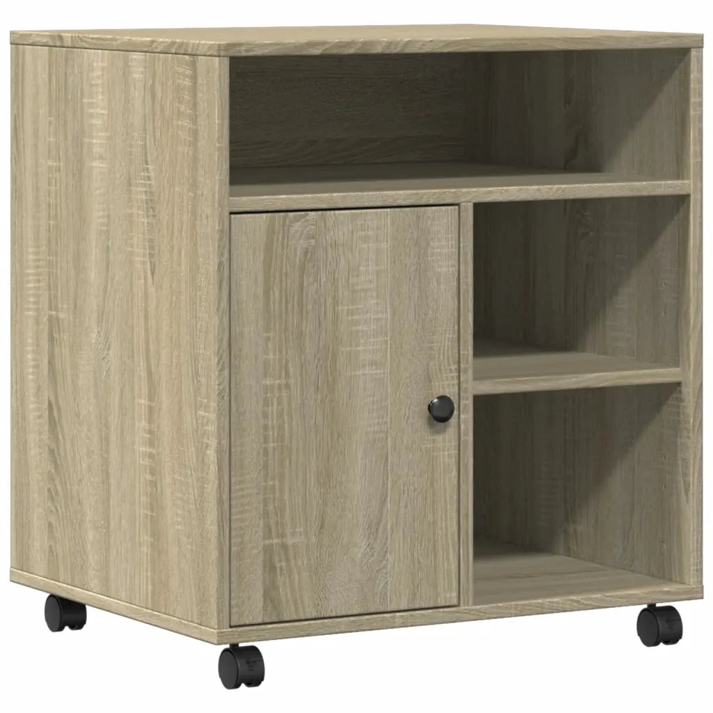 Supporto per Stampante con Ruote Rovere Sonoma 60x50x67 cm 840627
