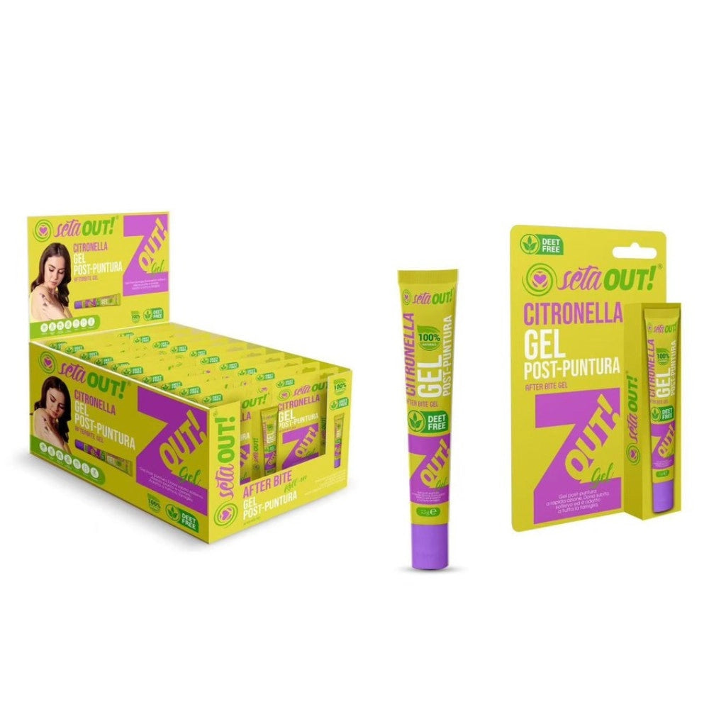 Trade Shop - Gel Post Puntura Citronella 15g Lenitivo Dopo Punture Insetti Deet Free -
