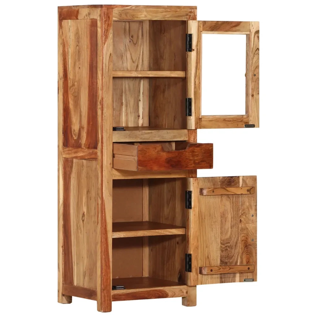 Credenza 40x34x110 cm in Legno Massello d'Acacia 338431