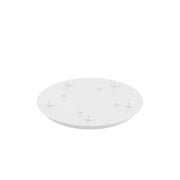 Rosone Tondo Metallo Bianco 5 Fori D40Cm