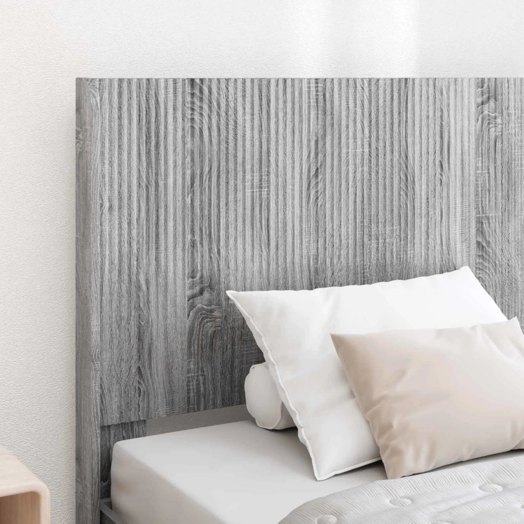 Struttura del letto con stoccaggio e testata Sonoma grigio 3414154