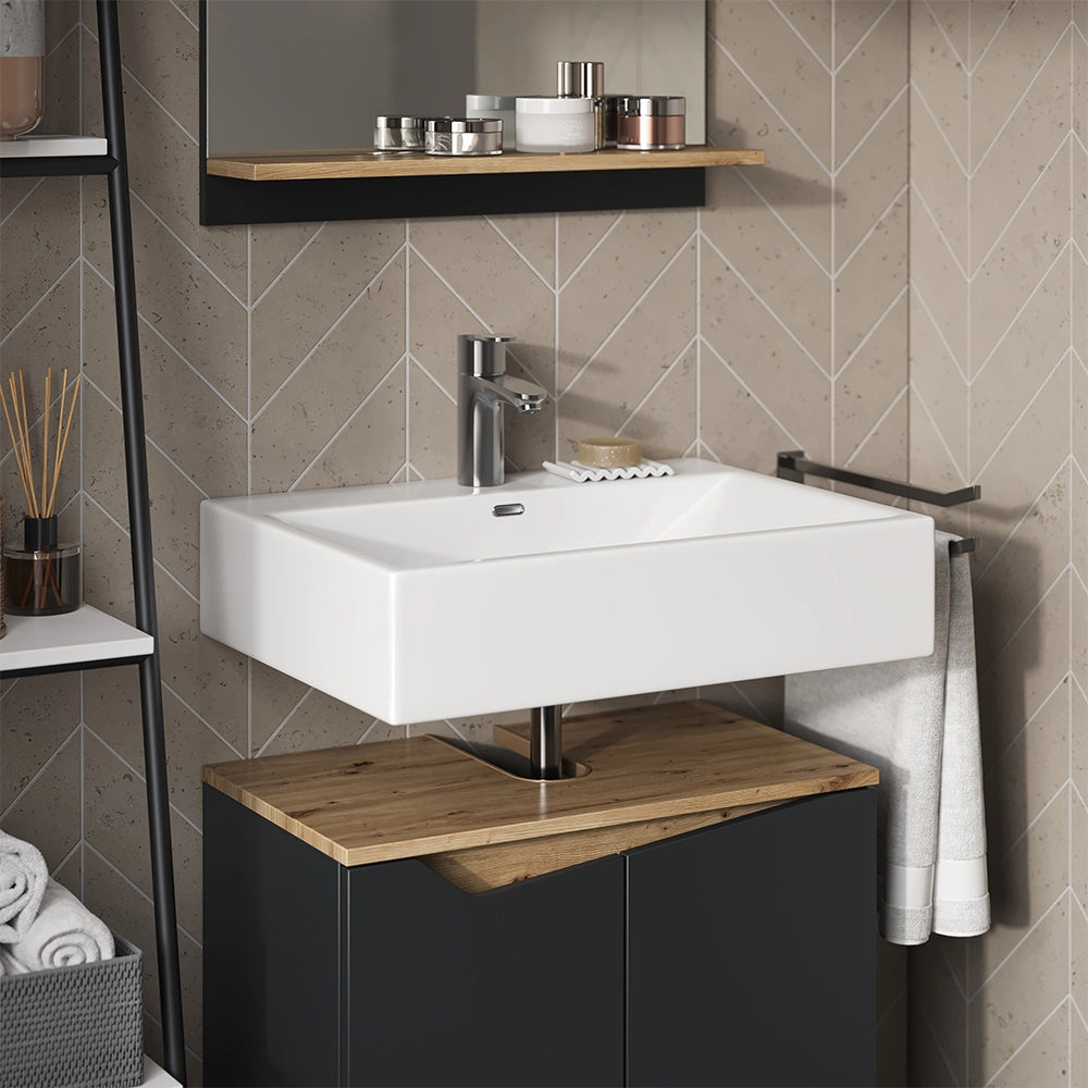 Vicco Mobiletto per lavabo Antracite 60 x 57.5 cm con 2 porte