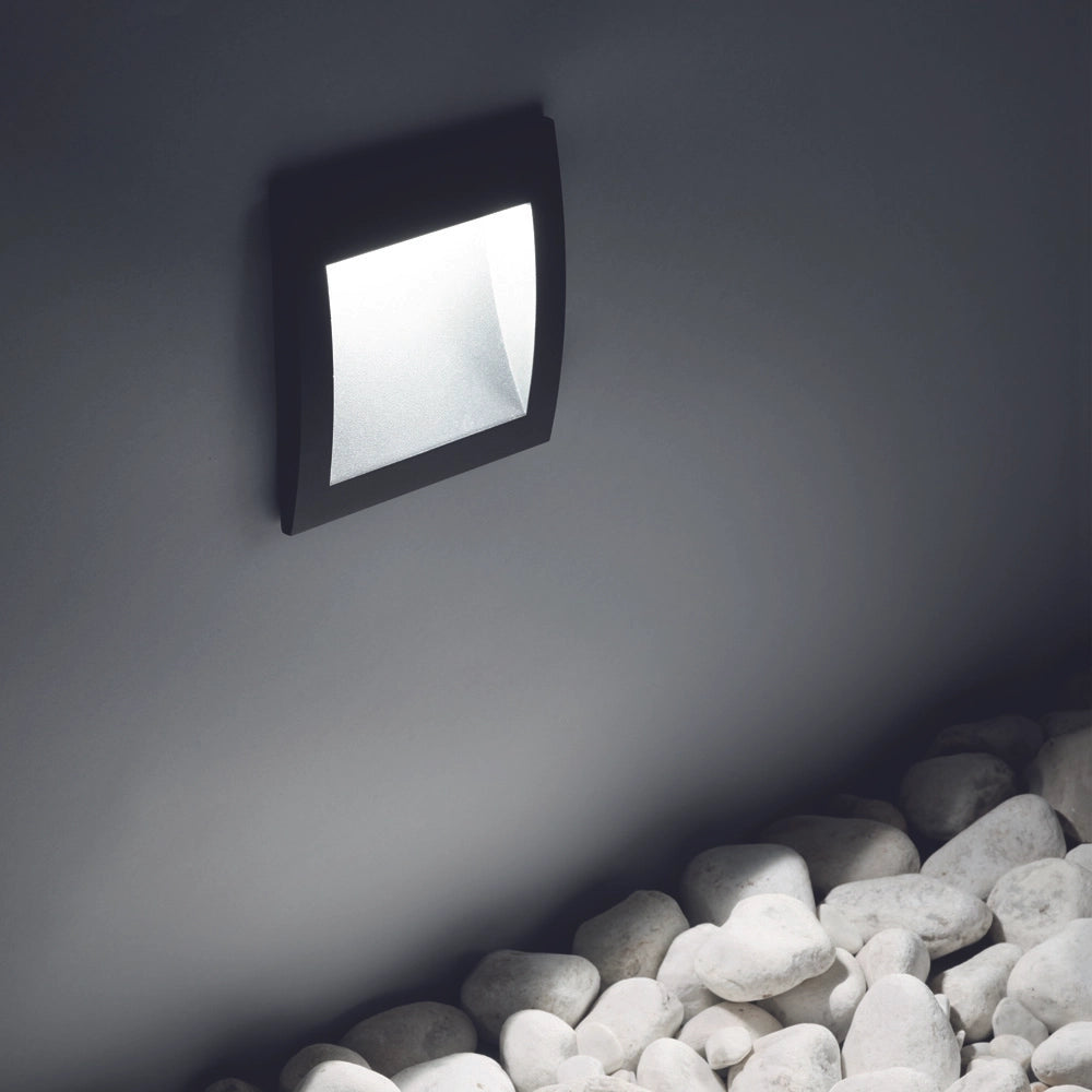 Tecnico Moderno Wire Alluminio Antracite Led 1,5W 3000K Luce Calda