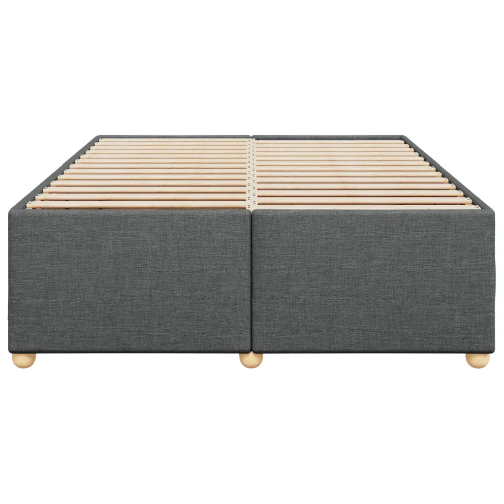 Giroletto senza Materasso Grigio Scuro 160x200 cm Tessuto 3284744