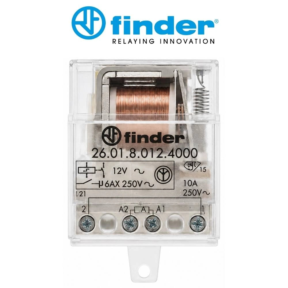 Finder relè impulsi unipolare 12v ac per controllo luci