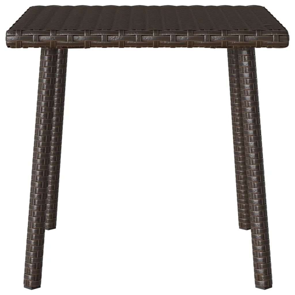 Tavolino Giardino Rettangolare Marrone 40x40x37 cm Polyrattan 4104046