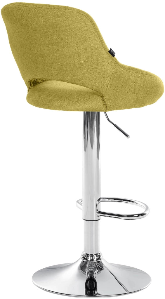 Sgabello bar Milet tessuto cromato 2