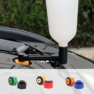 Set di imbuti per riempimento olio motore 8 pezzi Con prolunga e 6 adattatori Auto