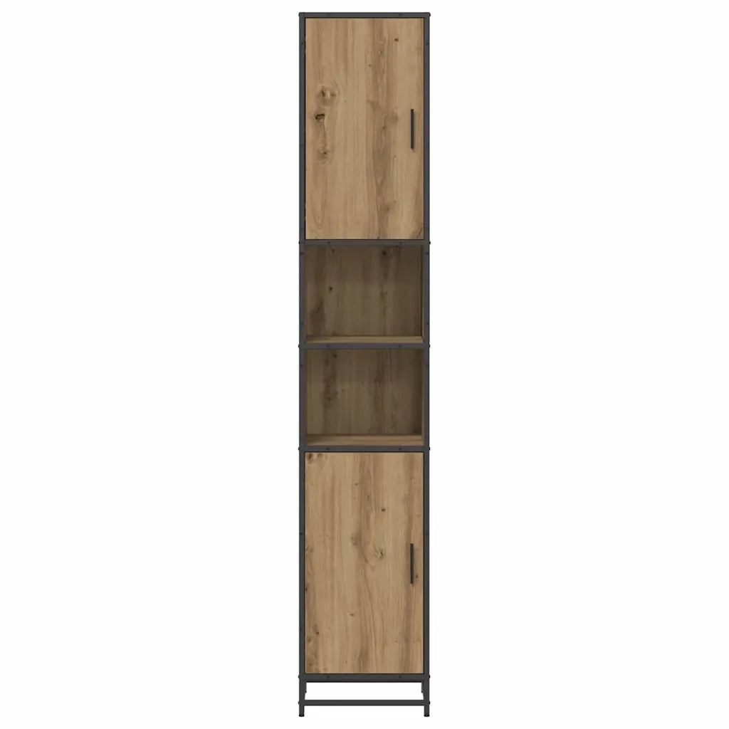 Set di mobili per il bagno con lo scaffale Rovere artigianale 3402318