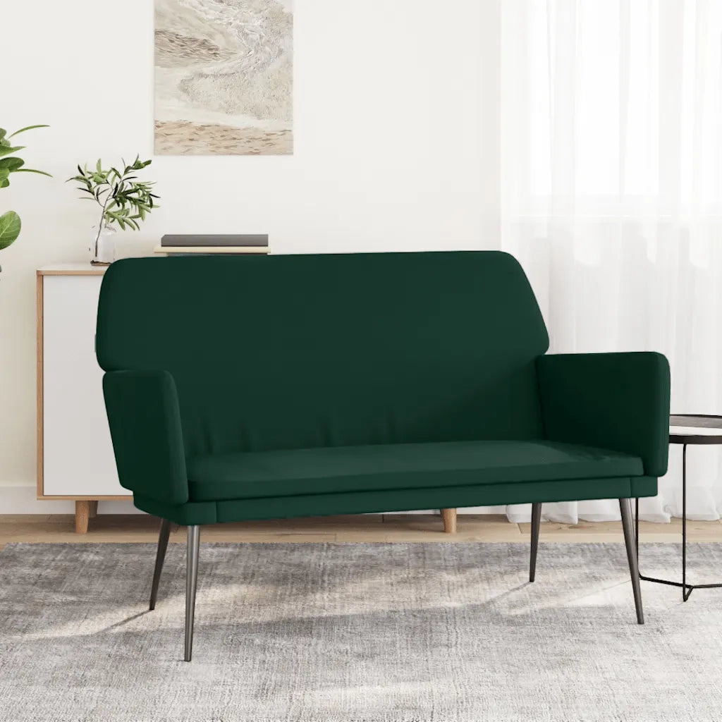 Panca Verde Scuro 108x79x79 cm in Velluto CFW4725948