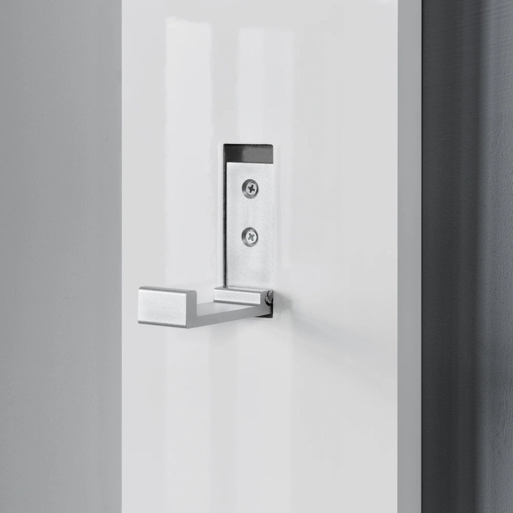 Appendiabiti/guardaroba da parete 170cm con ganci appendiabiti pannello da parete bianco 03_0002143