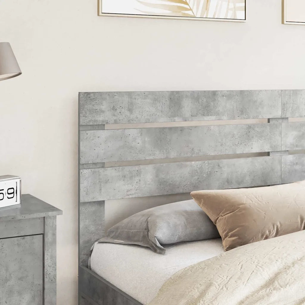 Testiera-Testata-Testiera Decorativa Grigio cemento 180 cm Legno multistrato 503945