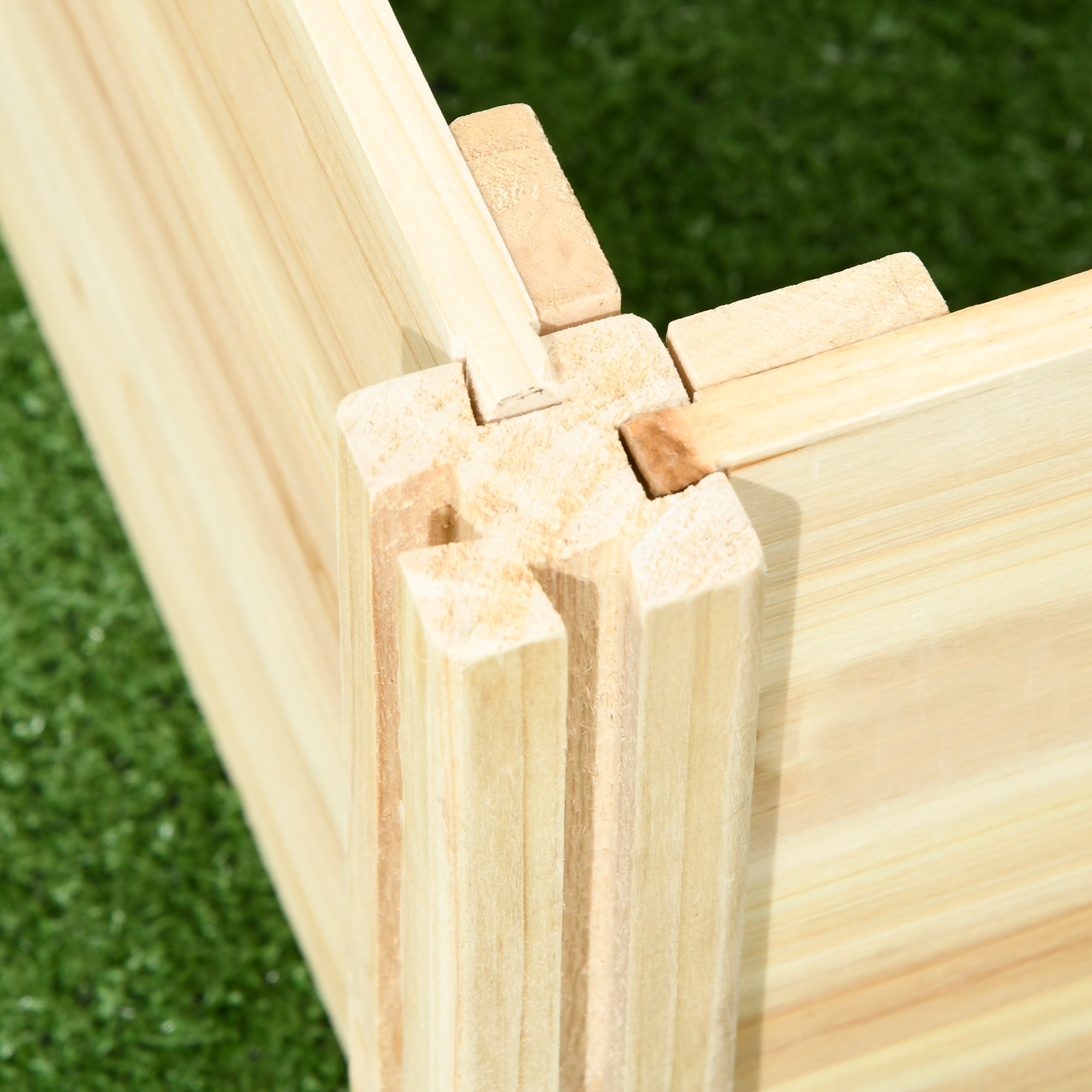 Orto in Cassetta Fioriera con Traliccio per Rampicanti e Fondo Aperto 230x60x110 cm in Legno