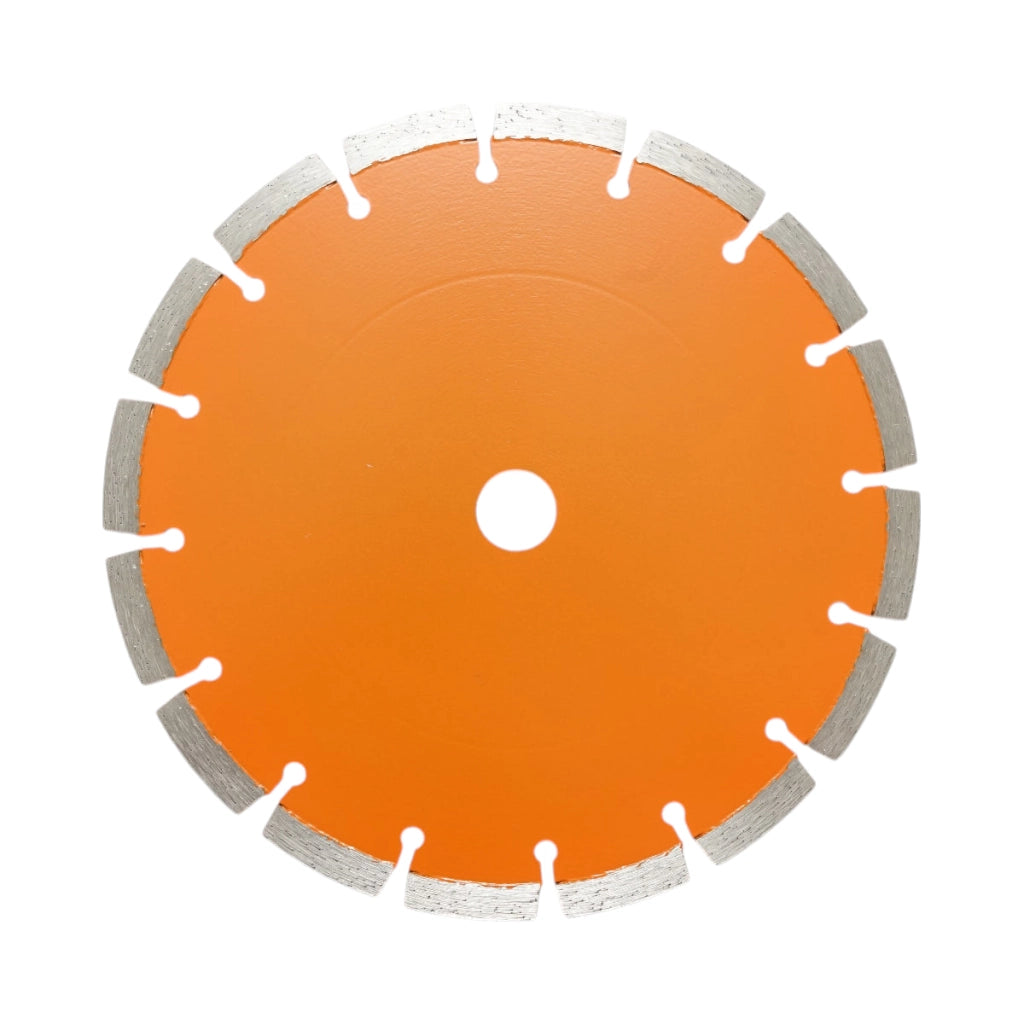 Disco diamantato segmentato 230x22,23 mm, segmento 10 mm per mattoni, calcestruzzo, muratura, archi, pietra Breckner Germany