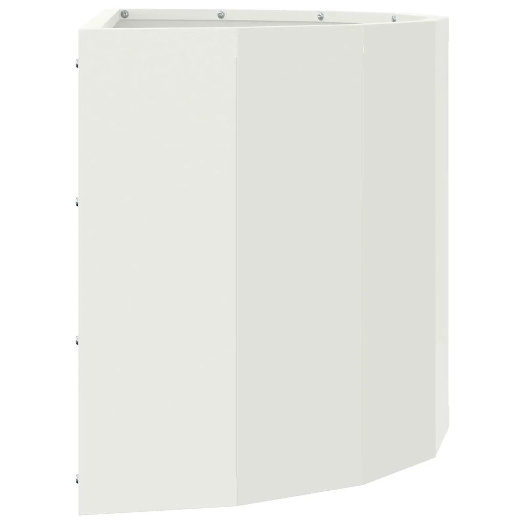 Fioriera Bianco 60 x 30 x 35 cm Acciaio 883697