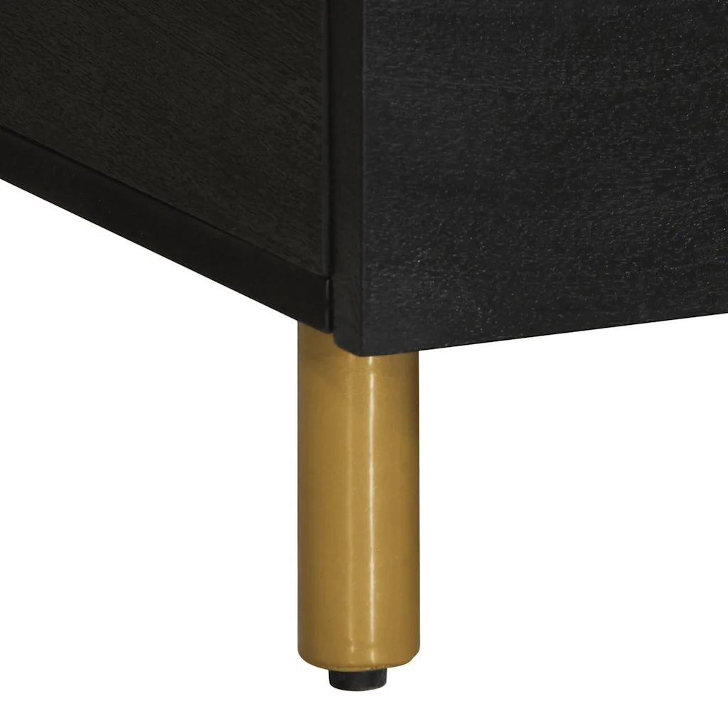 Tavolino da Salotto Nero 80x50x40 cm in Legno Multistrato