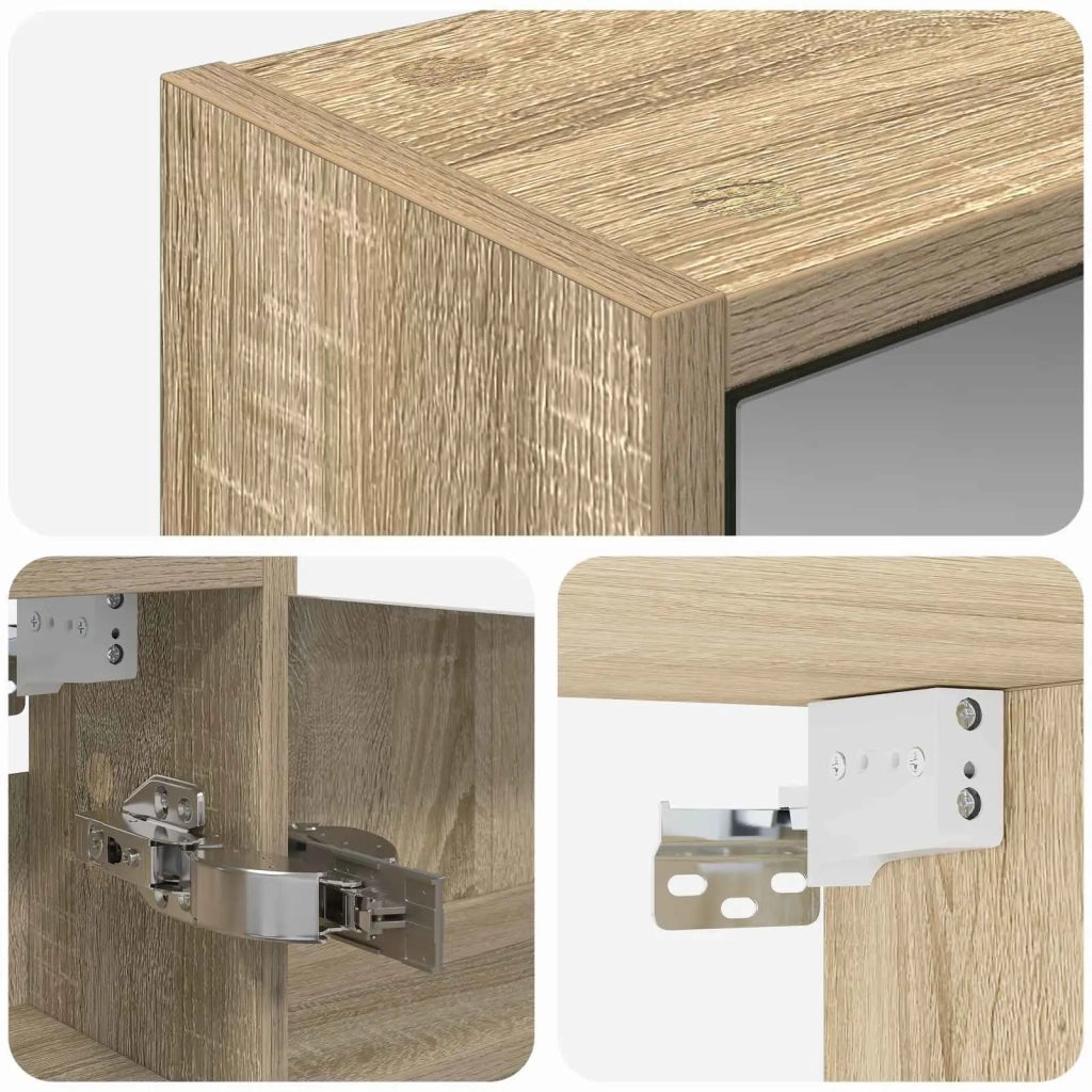Mobiletto per specchio da bagno Rovere Sonoma 43 x 16 x 62.5 cm