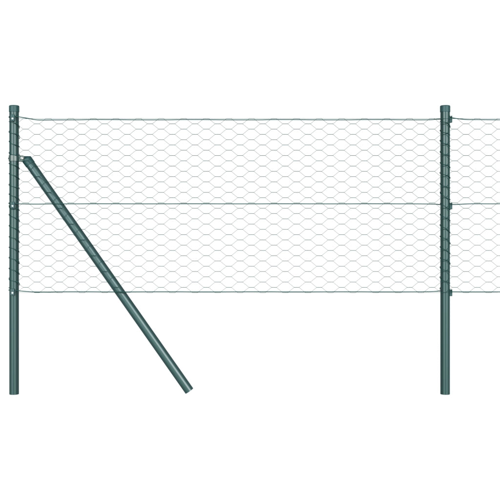 Recinzione Esagonale  Verde 0,6x10 m Acciaio