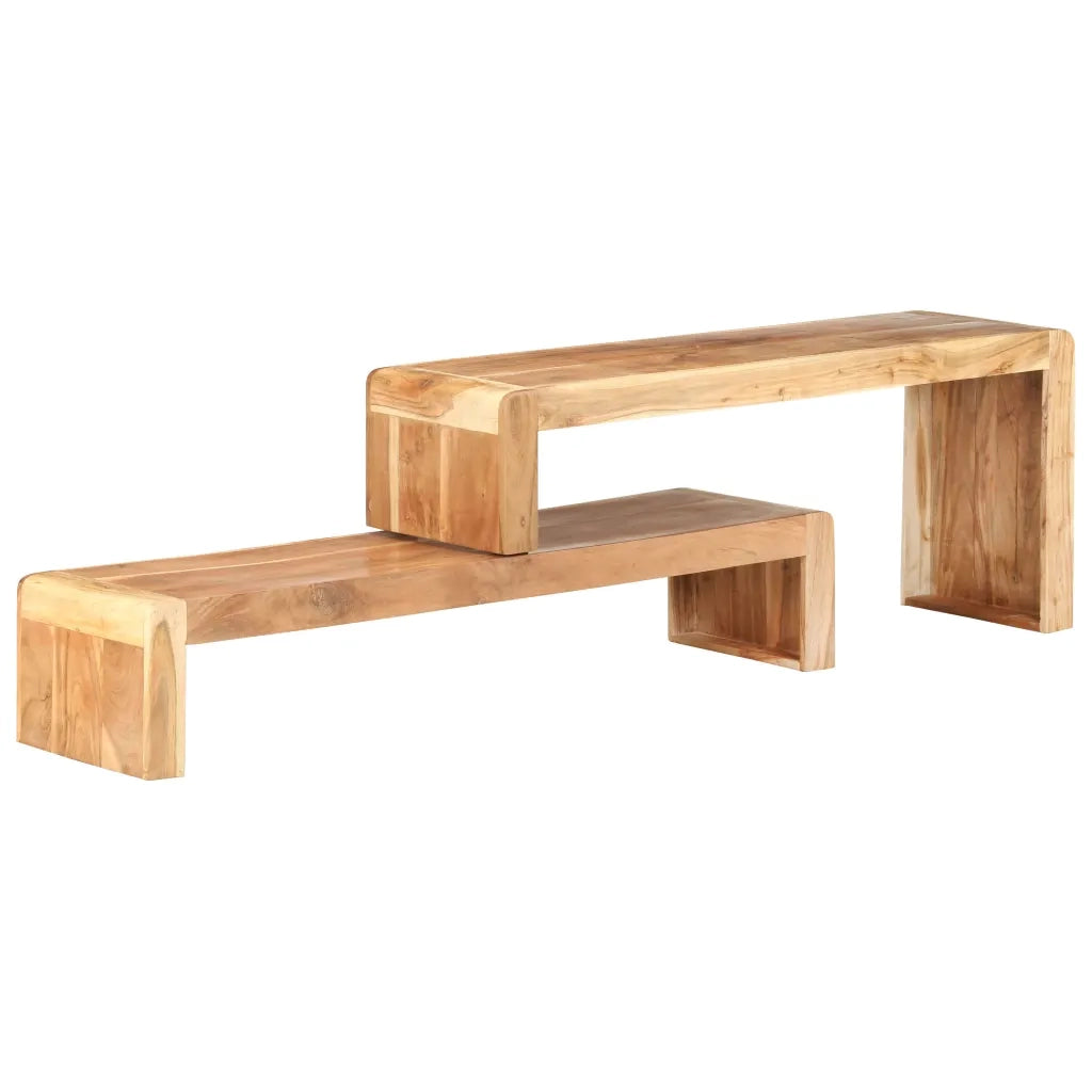 Mobili Porta TV 2 pz in Legno Massello di Acacia 323589