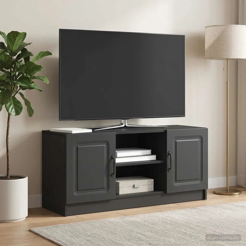 Mobile TV Nero 102 x 34,5 x 47 cm Legno ingegnerizzato 895846