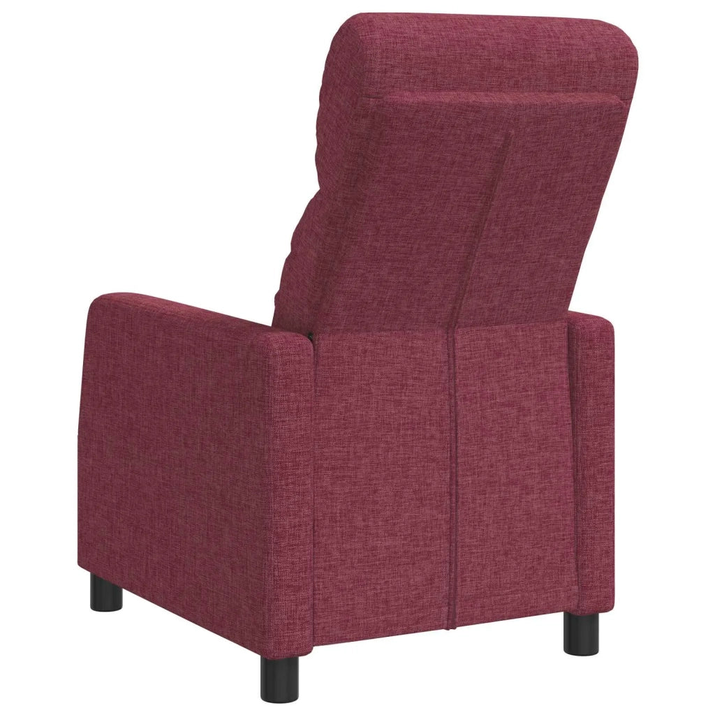 Divano Sedia-Poltrona reclinabile Rosso Vino Tessuto 860597