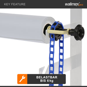 Walimex sfondo expan + catena e peso, blu