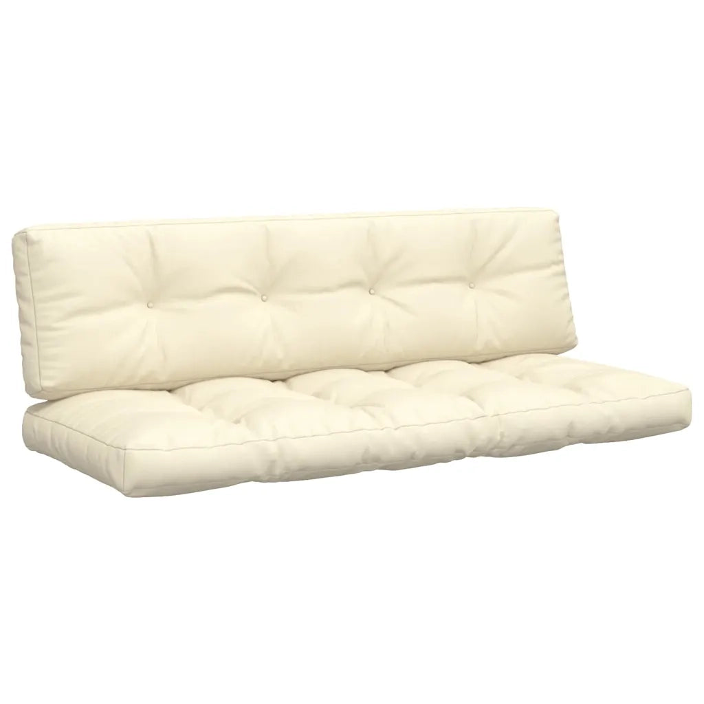 Cuscini per Pallet 2 pz Crema in Tessuto 360823